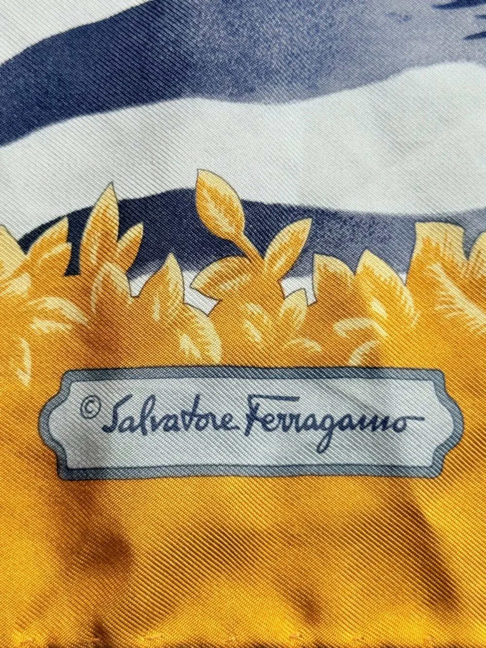 Salvatore Ferragamo Vintage Silk Scarf Zebra Giraffe Safari Animal 26